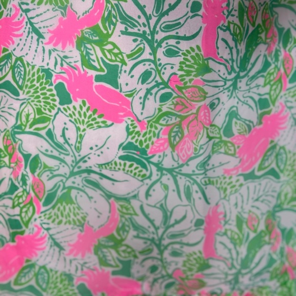 Lilly Pulitzer Pink and Green Floral Dress Size Small - Picture 6 of 15